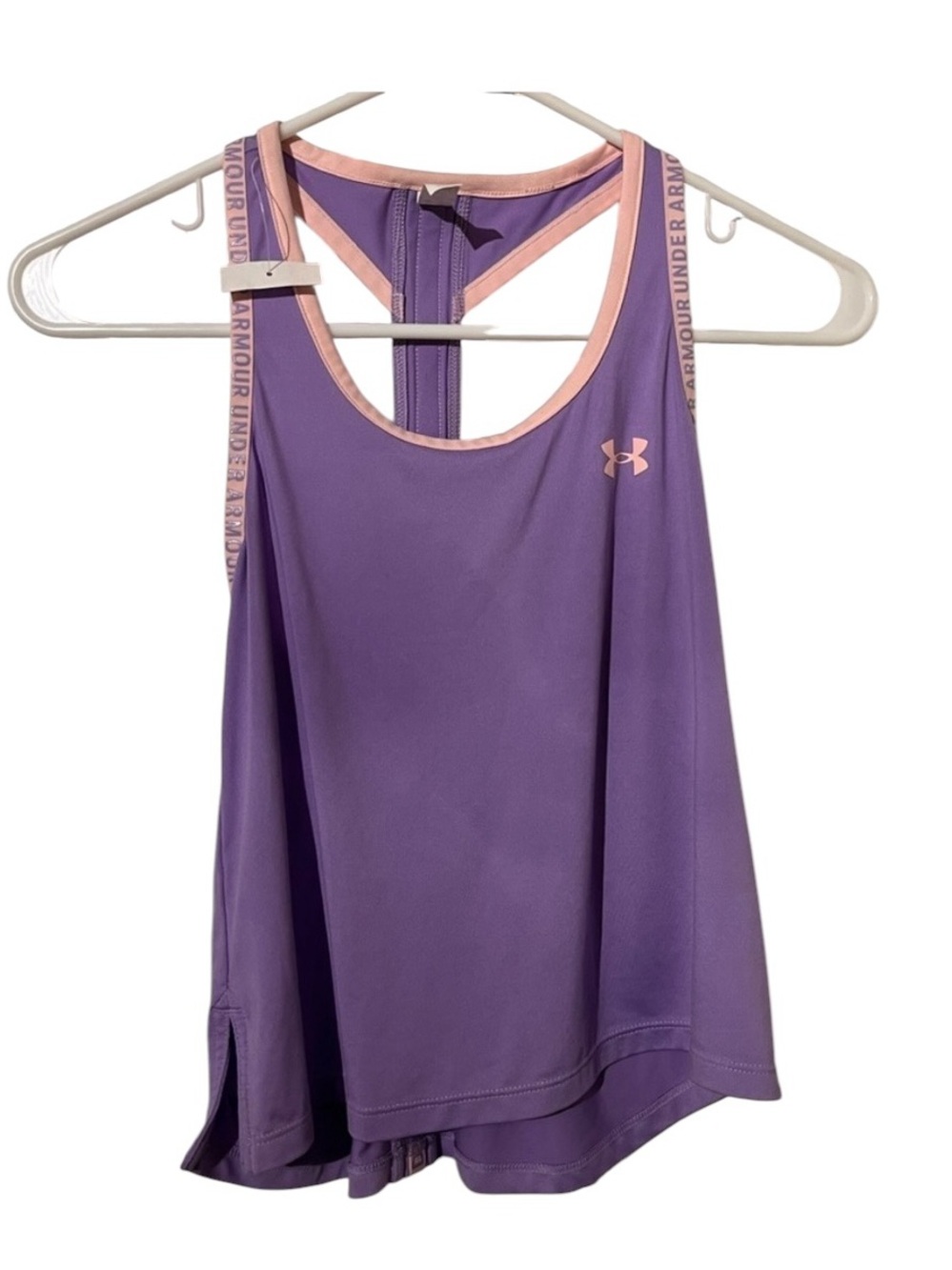 Under Armour Purple and Pink Kids Tank Top